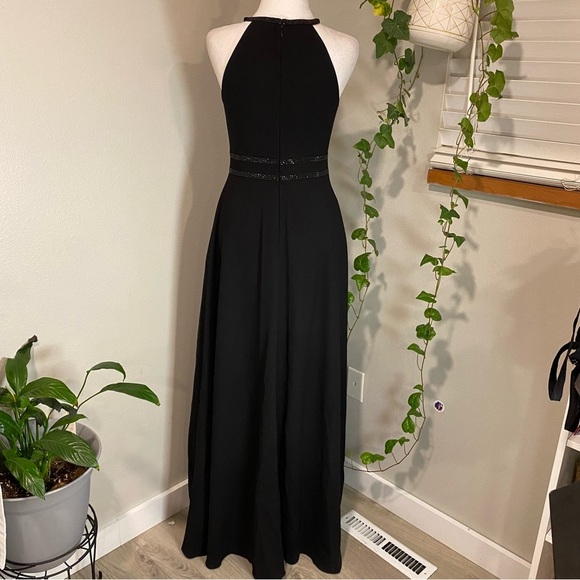 Aidan Mattox black Elegant Sleeveless Evening Gown Dress‎ Size 4 - Picture 8 of 15